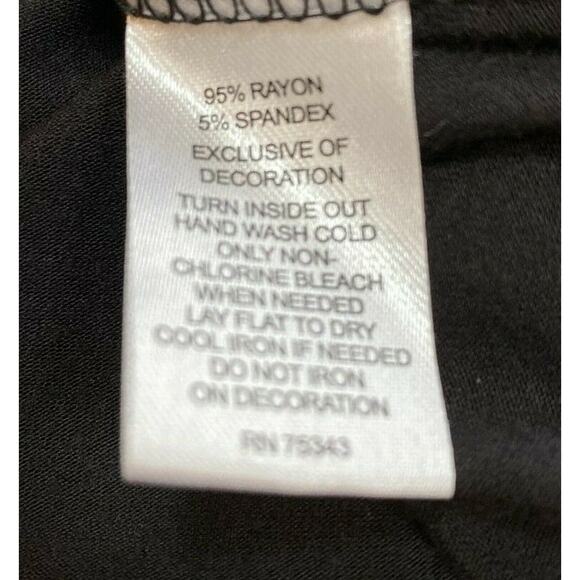 Lucy & Laurel Black Scoop Neck Embellish Tank Top - Picture 6 of 6